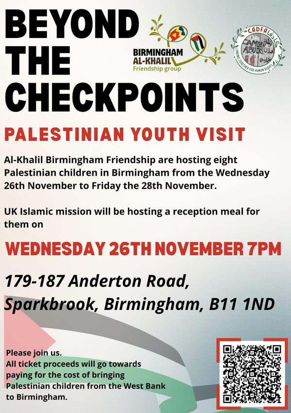 Welcome reception for Palestinian Children visiting Birmingham Schools