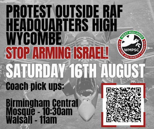 National Protest Coach RAF  Headquarters High Wycombe 16th August 2025